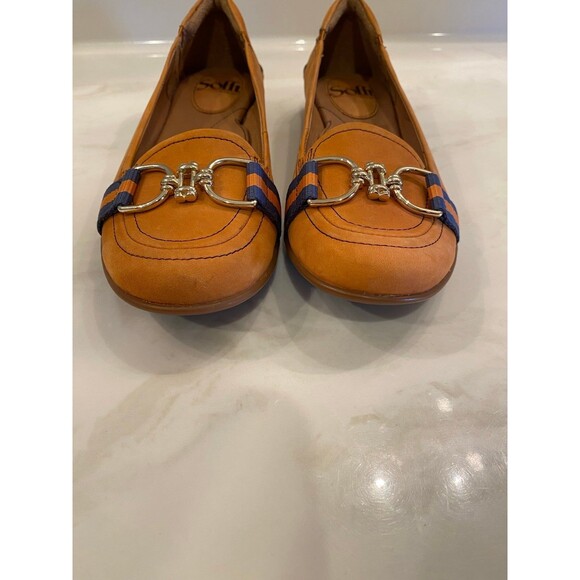 Womens Shoe Sofft Leather Slip on Flats Size 6.5 M with Arch Support Casual - Picture 9 of 11